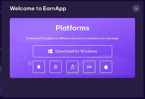 EarnApp turns your unused internet bandwidth into passive income, but first you need to install their app to start earning