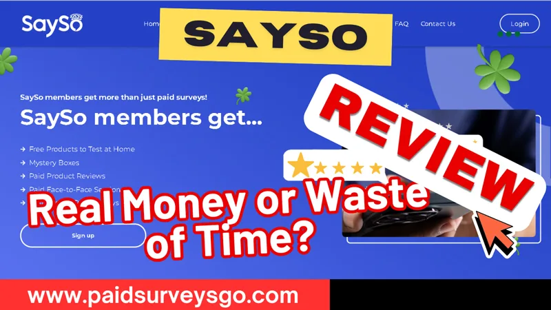 SaySo Honest real review on Survey Earning Potential and read the complete Truth