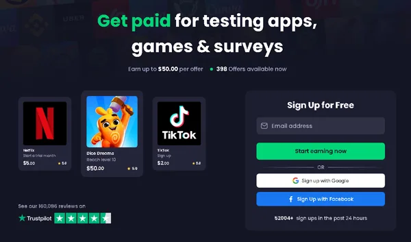 You can make money on your phone by completing surveys, playing games and joining special offers in the FreeCash app