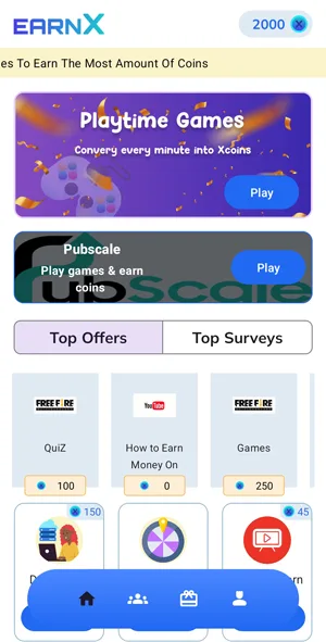 EarnX app for mobile earnings