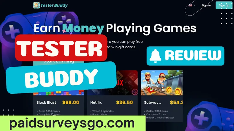 Tester Buddy review on how to earn money by testing games on your mobile phone