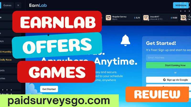 EarnLab Review: Can You Make Money Playing Games? EarnLab review about earning money worldwide for free