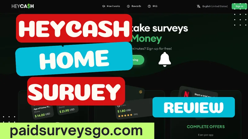 HeyCash review on how to earn money with surveys and offerwalls as a beginner