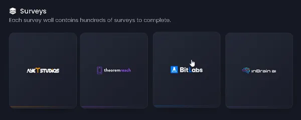 paid surveys on PrizeBear
