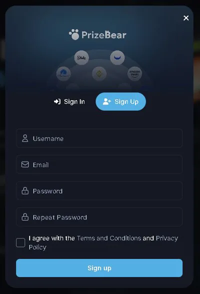 How to join PrizeBear