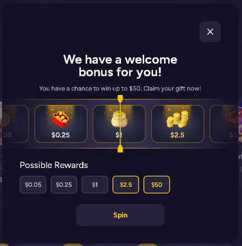 bonus for registering on WeCash