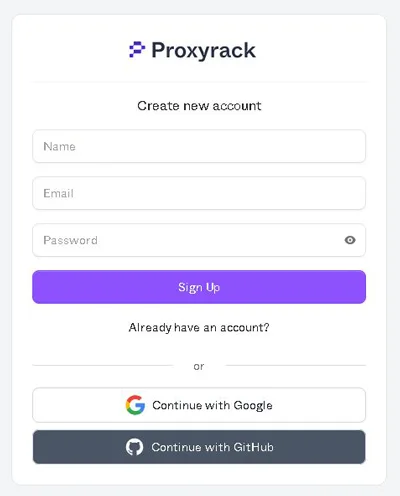 how to sign up for Proxyrack Peer