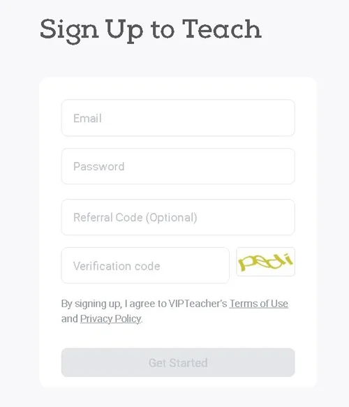VIPTeacher register