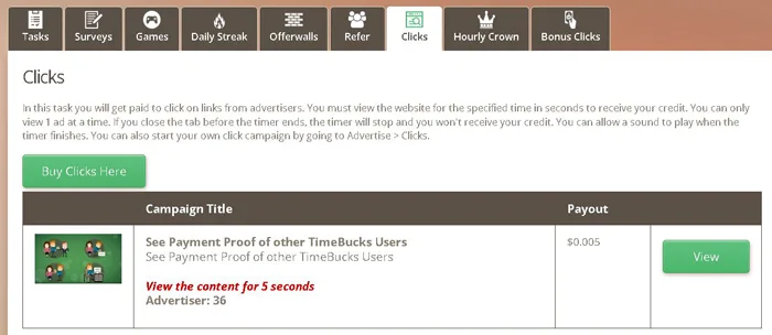 TimeBucks: Is It Legit? Review and Payment Proof TimeBucks paid to click ads