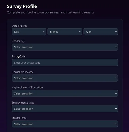 Earnopolis survey profile