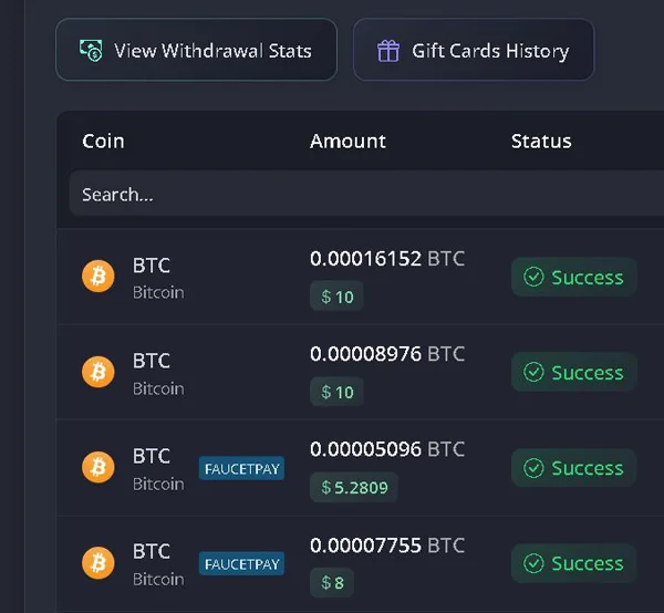 FireFaucet payment proof