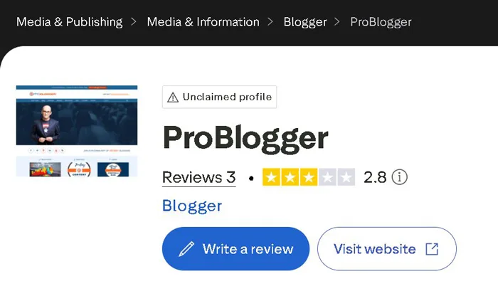 ProBlogger: Worth It? (Full Details) ProBlogger Trustpilot