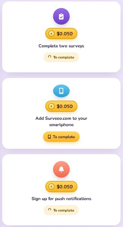 Surveoo Review: Worth It? (Full Details) Surveoo bonuses