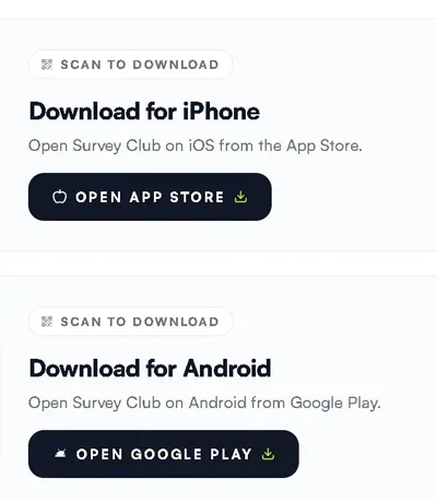 Survey Club Review – Worth It? (Details Explained) Survey Club on mobile phone