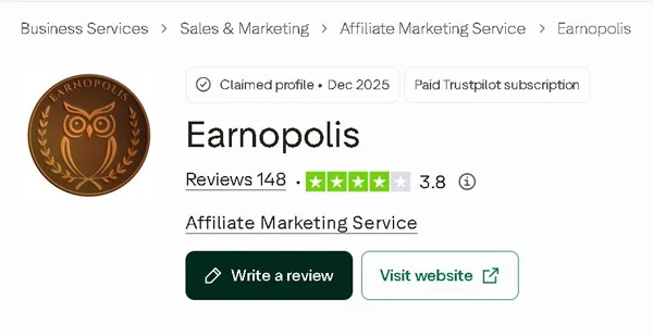 Earnopolis Review – Worth It? (Details Explained) Earnopolis rating on Trustpilot