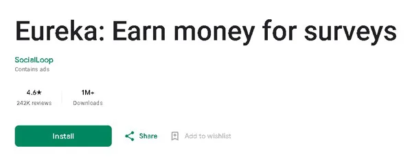 Eureka Surveys Review: Real Cash for Surveys? Eureka Surveys on mobile