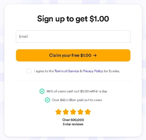 Eureka Surveys Review: Real Cash for Surveys? Eureka Surveys registration form