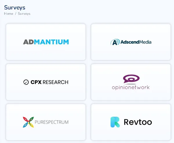 Keep Rewarding paid surveys