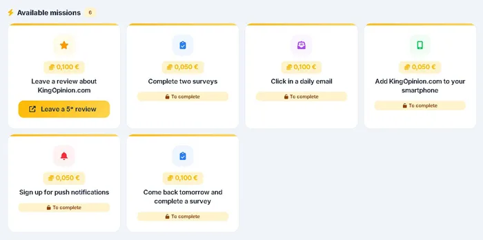Is KingOpinion a Legitimate Website? (Full Review) KingOpinion available missions