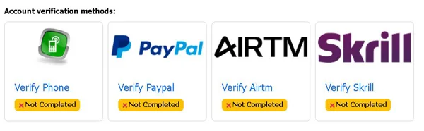 Microworkers account verification