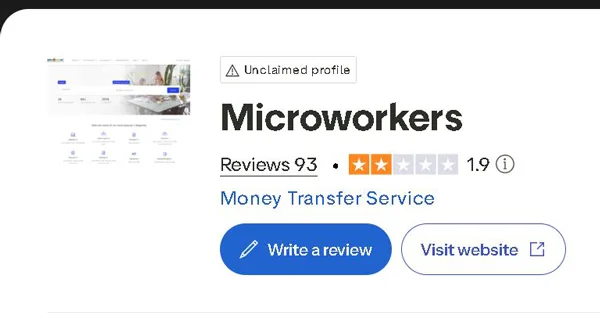 Microworkers trustpilot
