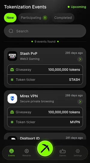 Mirex Network events