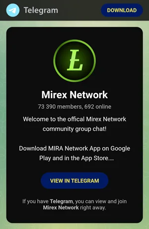 Mirex Network on Telegram