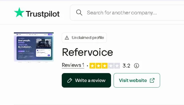 ReferVoice Review – Scam or Legit? (Full Details) ReferVoice rating on Trustpilot