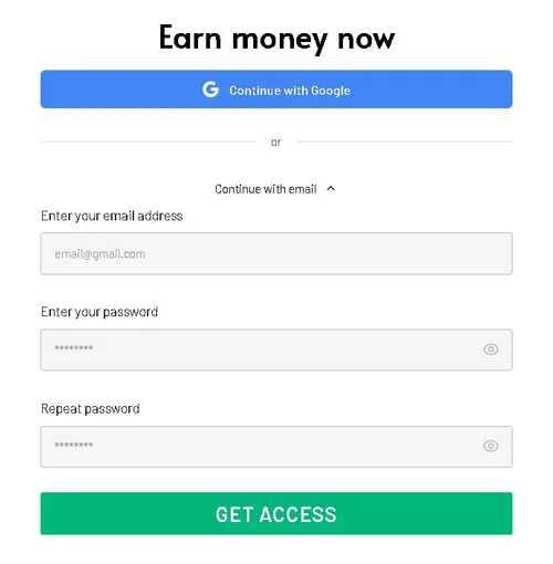 Survimo Review: Real or Fake? Survimo sign up form