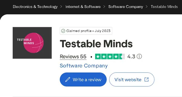 Testable Minds Trustpilot Reviews
