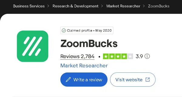 Zoombucks Trustpilot Reviews
